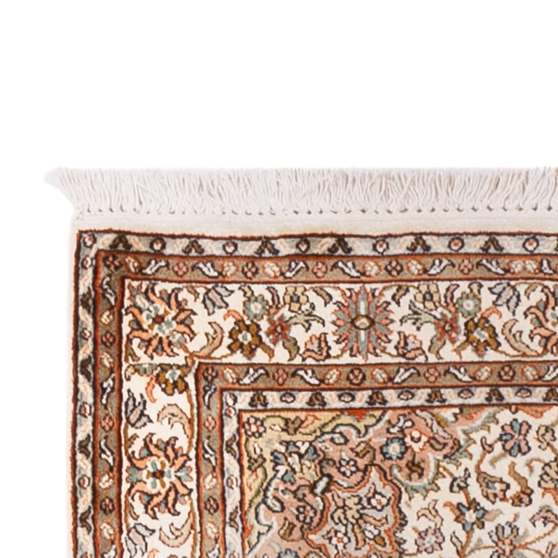 Tapis de couloir Tapis en soie - Soie du Cachemire - 290 x 81 cm - beige clair