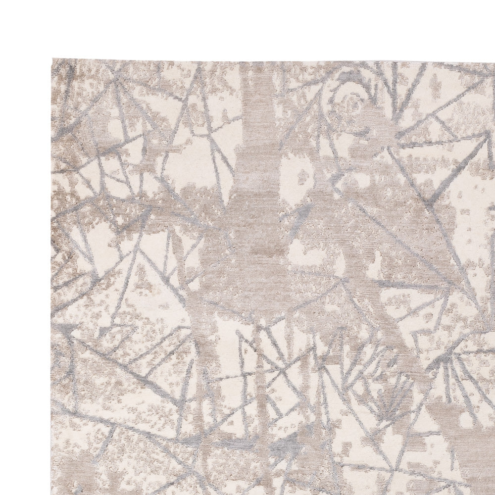 Tapis design - 304 x 204 cm - argent