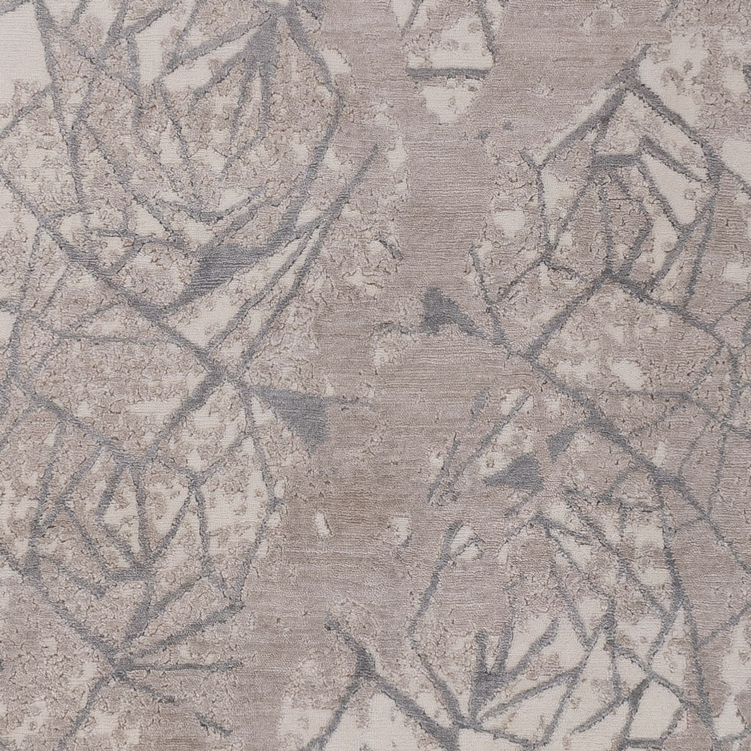 Tapis design - 301 x 204 cm - argent