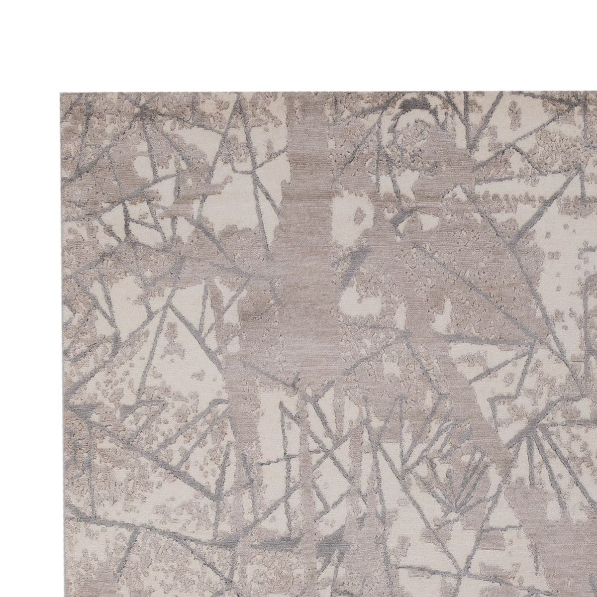 Tapis design - 301 x 204 cm - argent