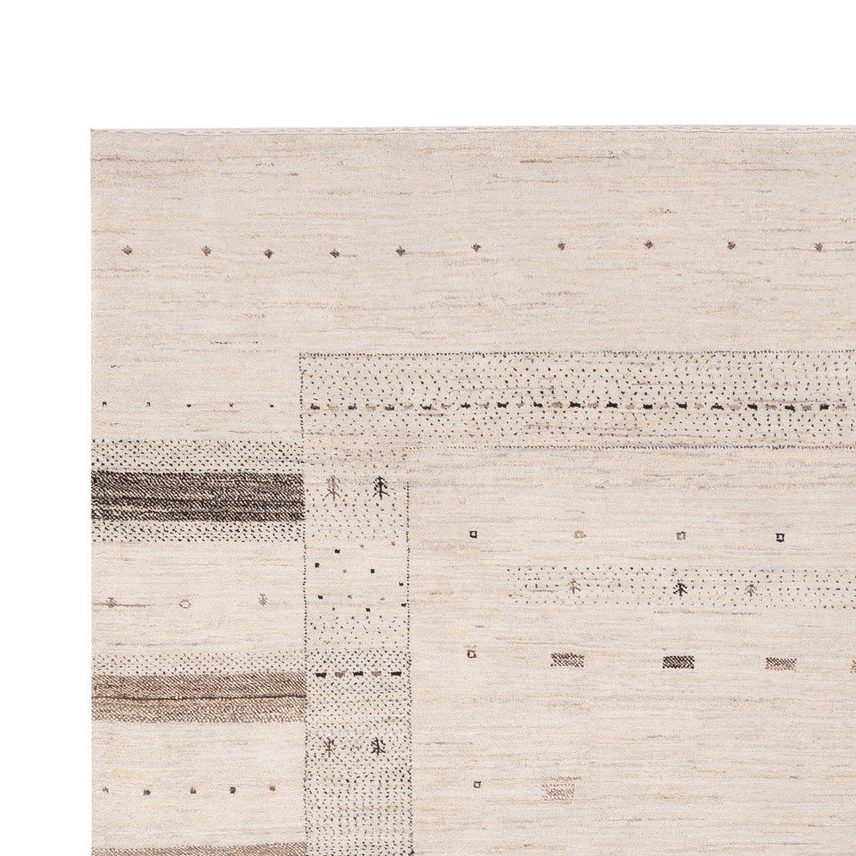 Tapis Gabbeh - Loribaft Indus - 300 x 206 cm - crème