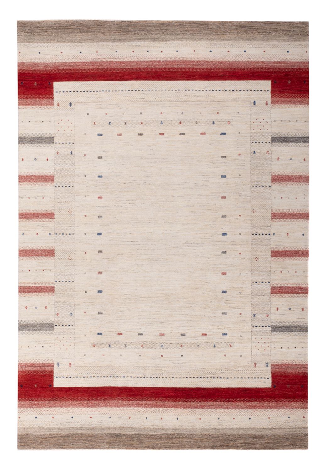 Tapis Gabbeh - Loribaft Indus - 306 x 202 cm - crème