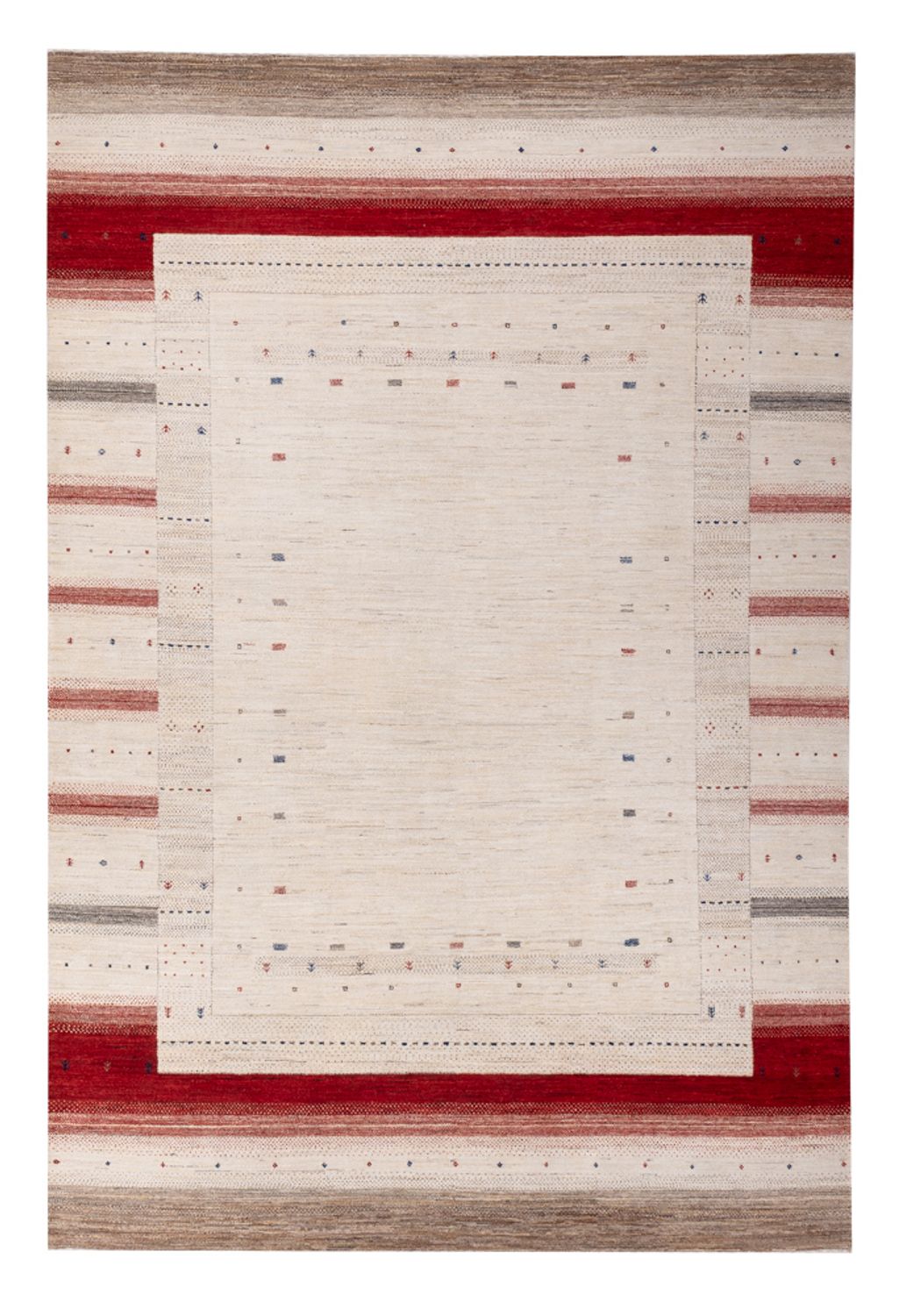 Tapis Gabbeh - Loribaft Indus - 306 x 200 cm - crème