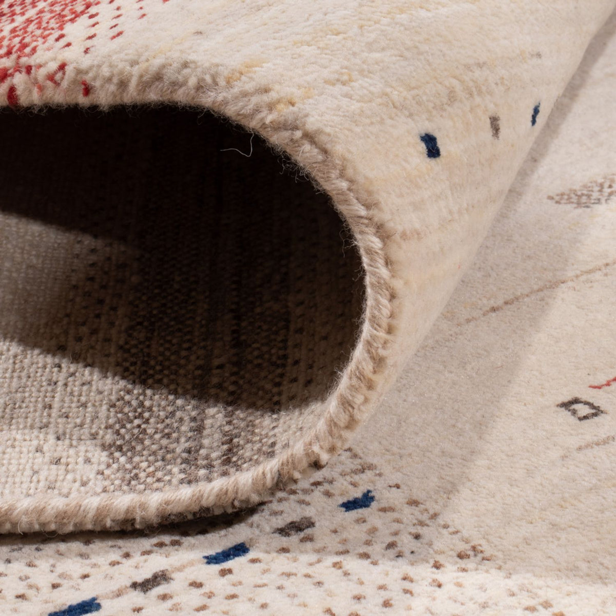 Tapis Gabbeh - Loribaft Indus - 306 x 200 cm - crème