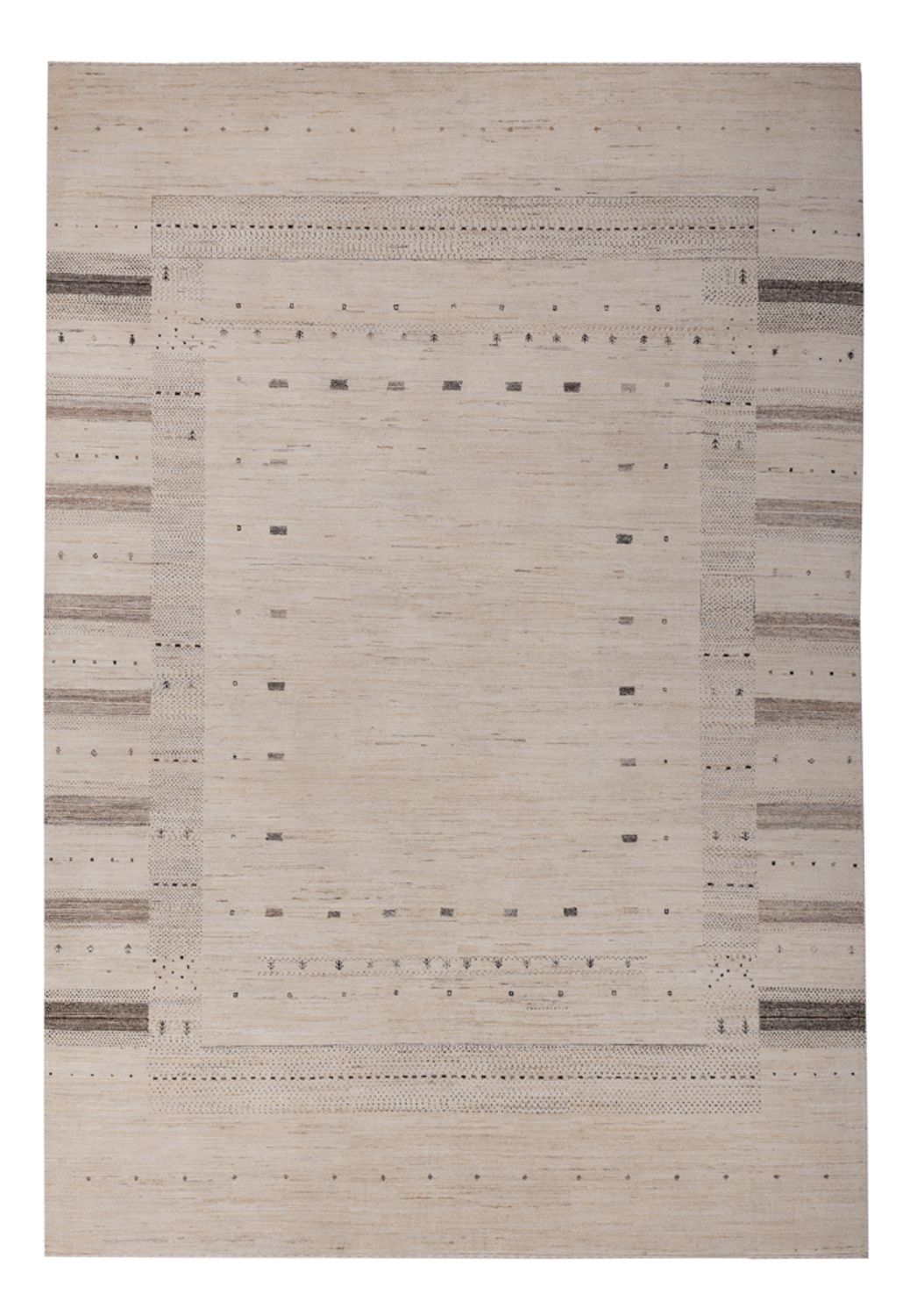 Tapis Gabbeh - Loribaft Indus - 295 x 202 cm - crème
