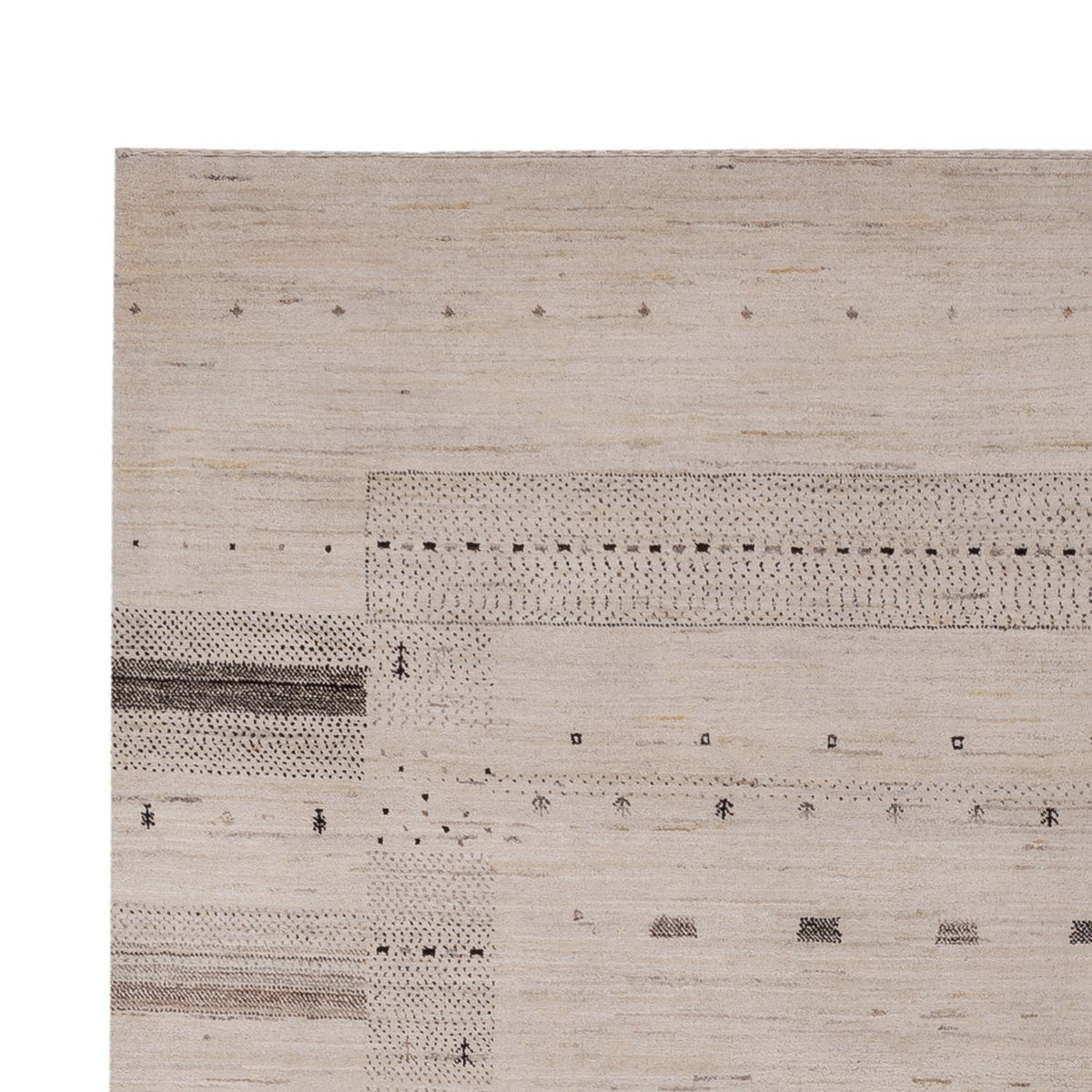 Tapis Gabbeh - Loribaft Indus - 295 x 202 cm - crème