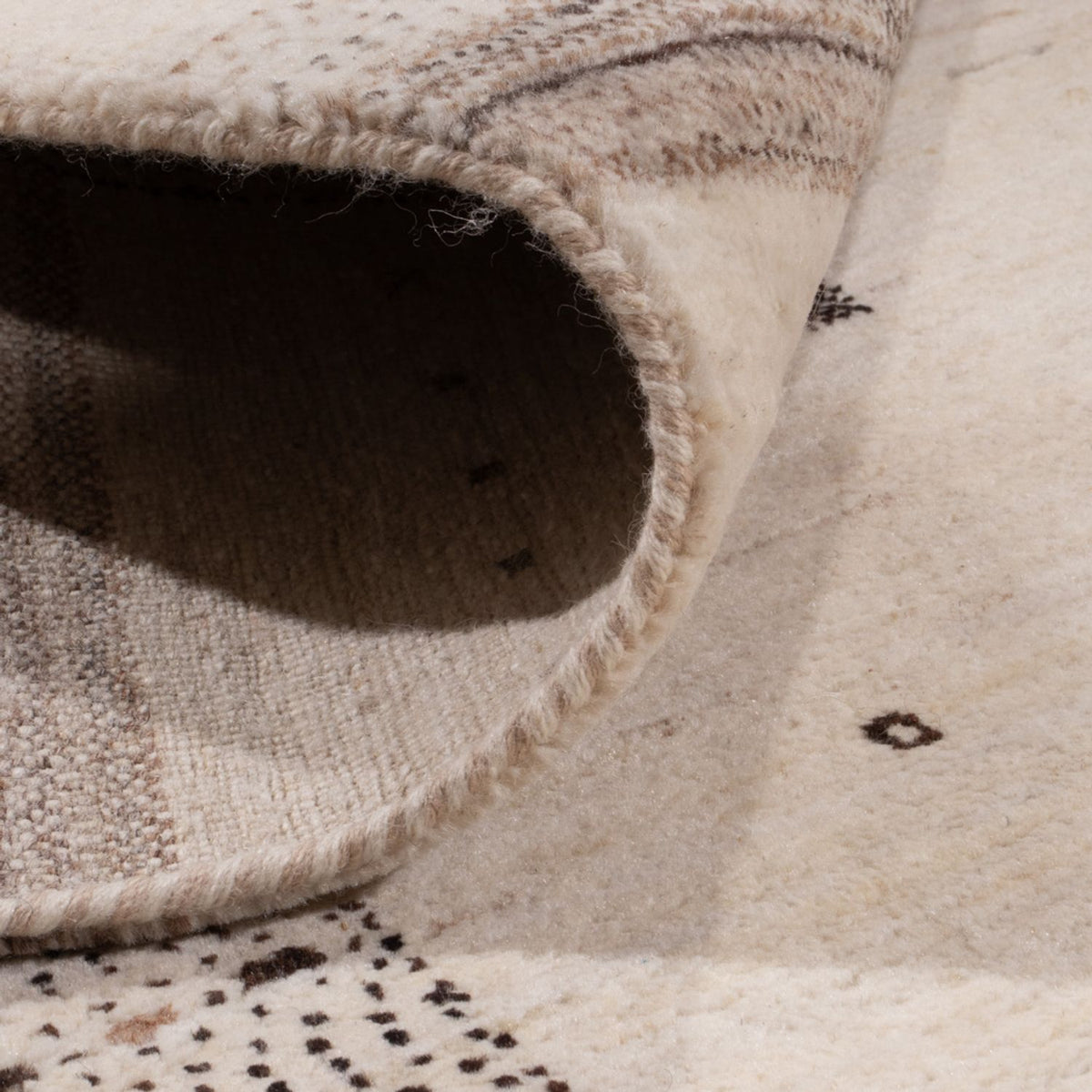 Tapis Gabbeh - Loribaft Indus - 302 x 202 cm - crème