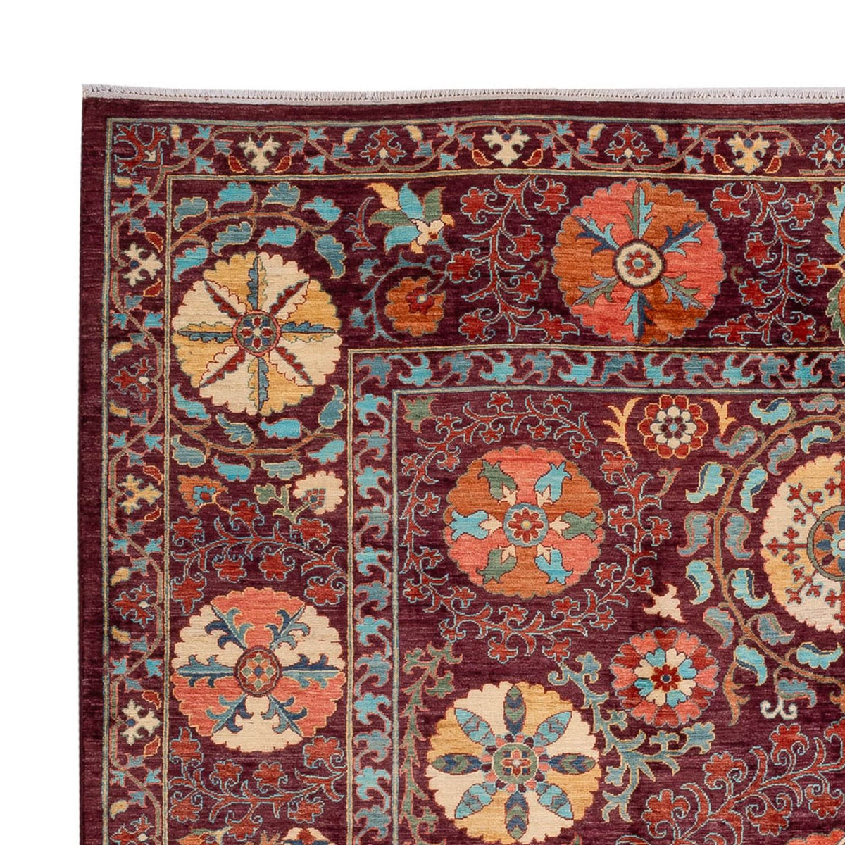 Tapis Ziegler - Ariana - 251 x 202 cm - rouge vin