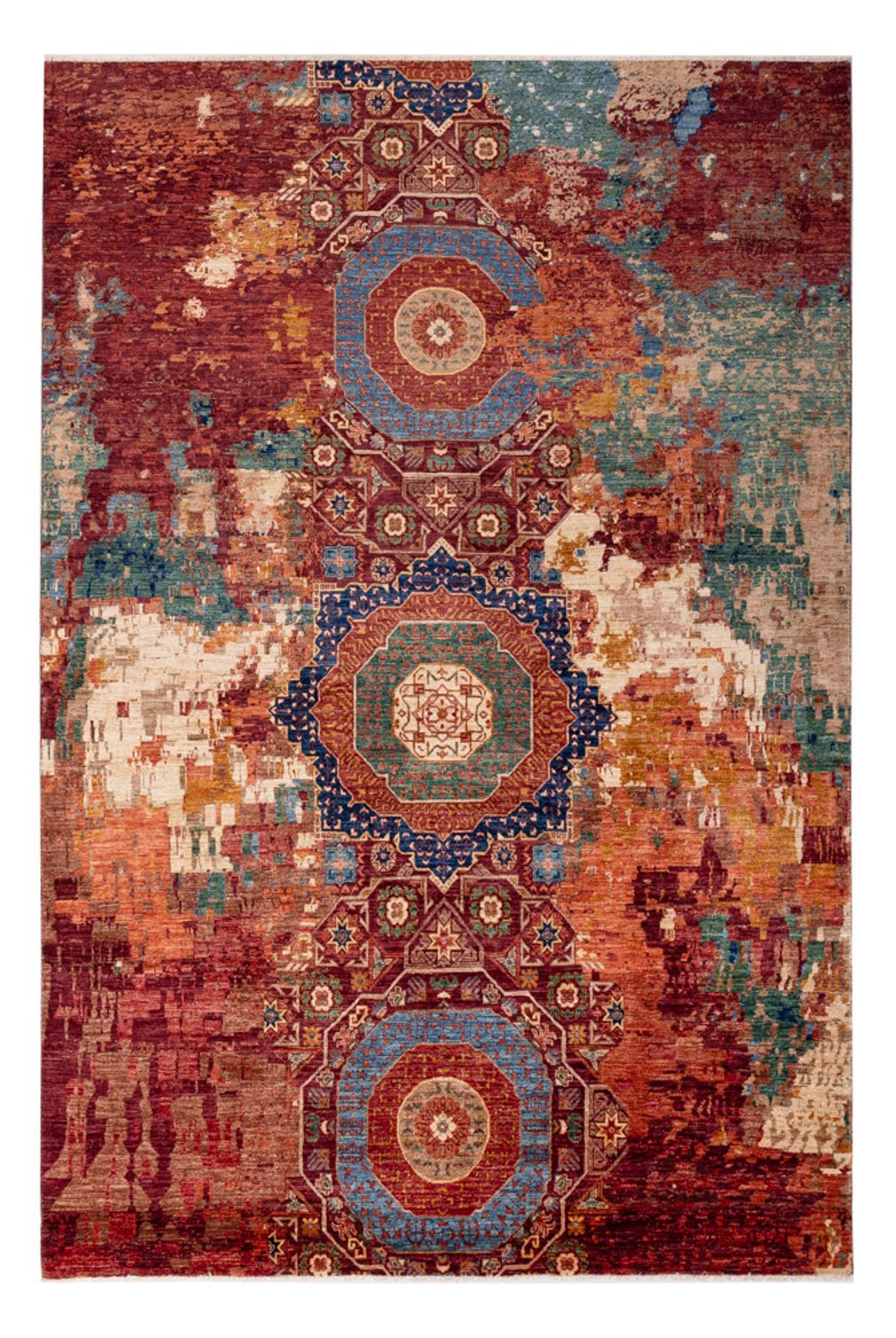 Tapis design - 307 x 204 cm - multicolore