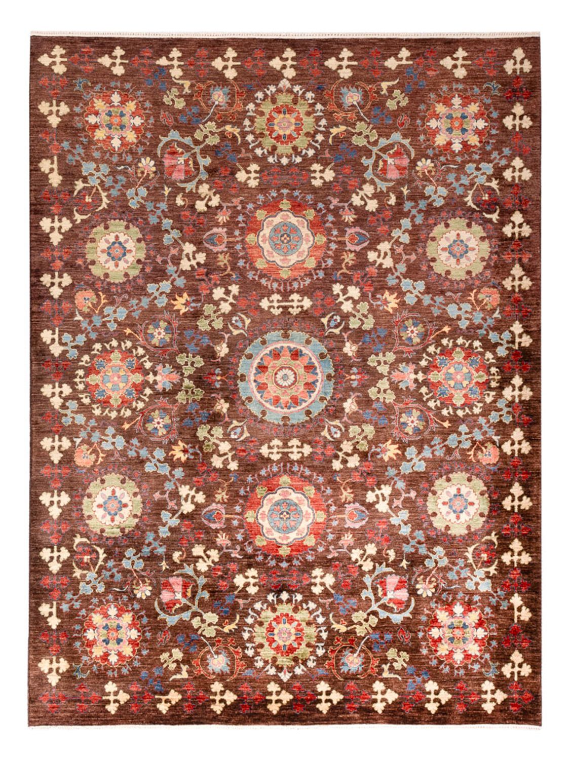 Tapis Ziegler - Ariana - 244 x 191 cm - marron foncé