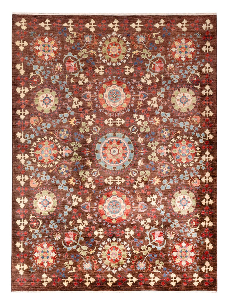 Tapis Ziegler - Ariana - 244 x 191 cm - marron foncé