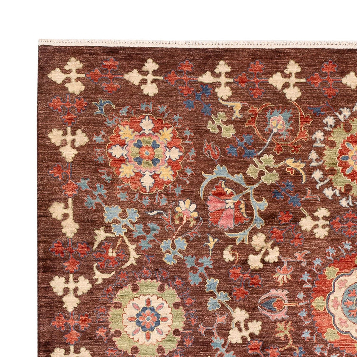 Tapis Ziegler - Ariana - 244 x 191 cm - marron foncé