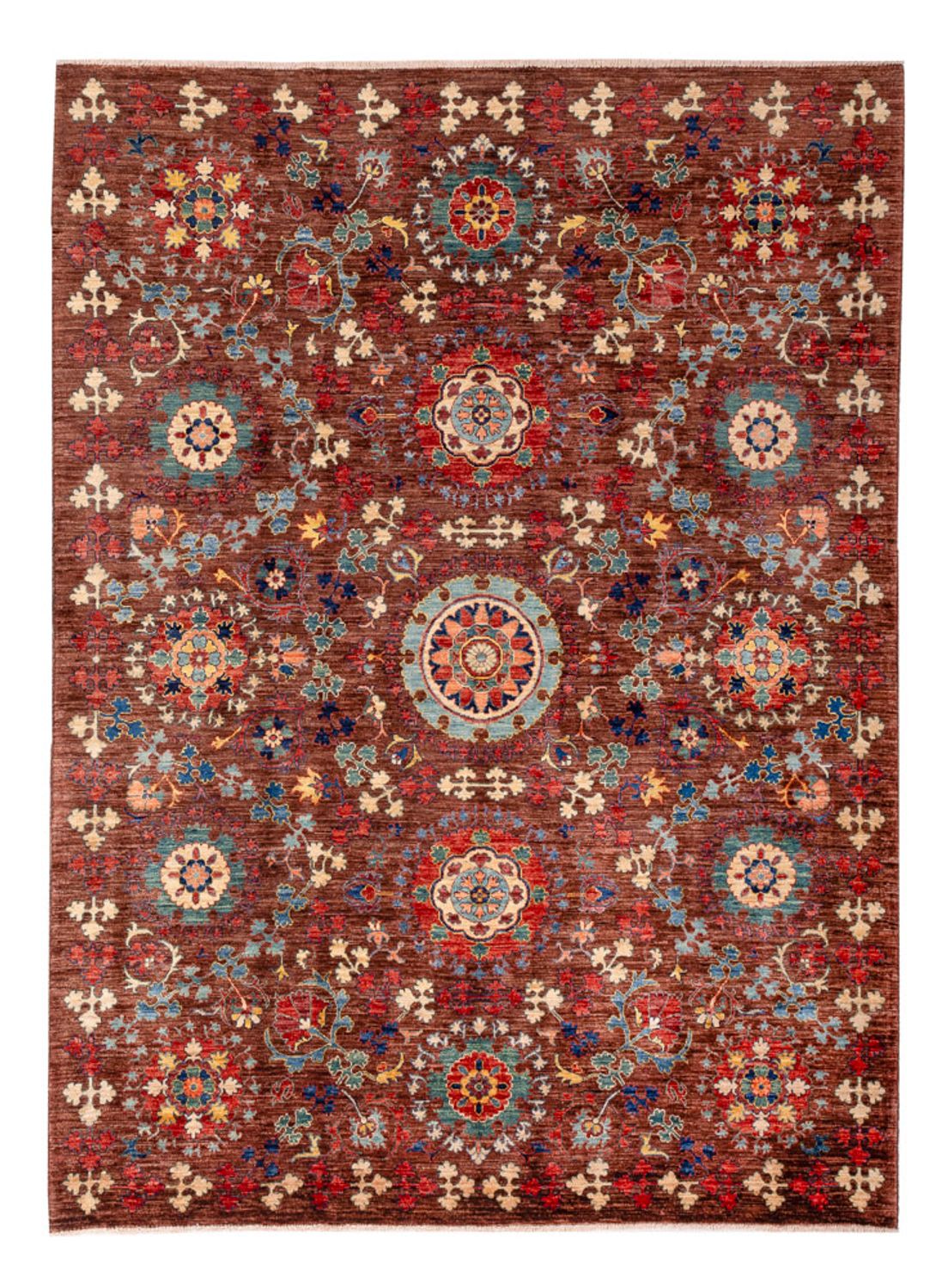 Tapis Ziegler - Ariana - 244 x 193 cm - marron foncé