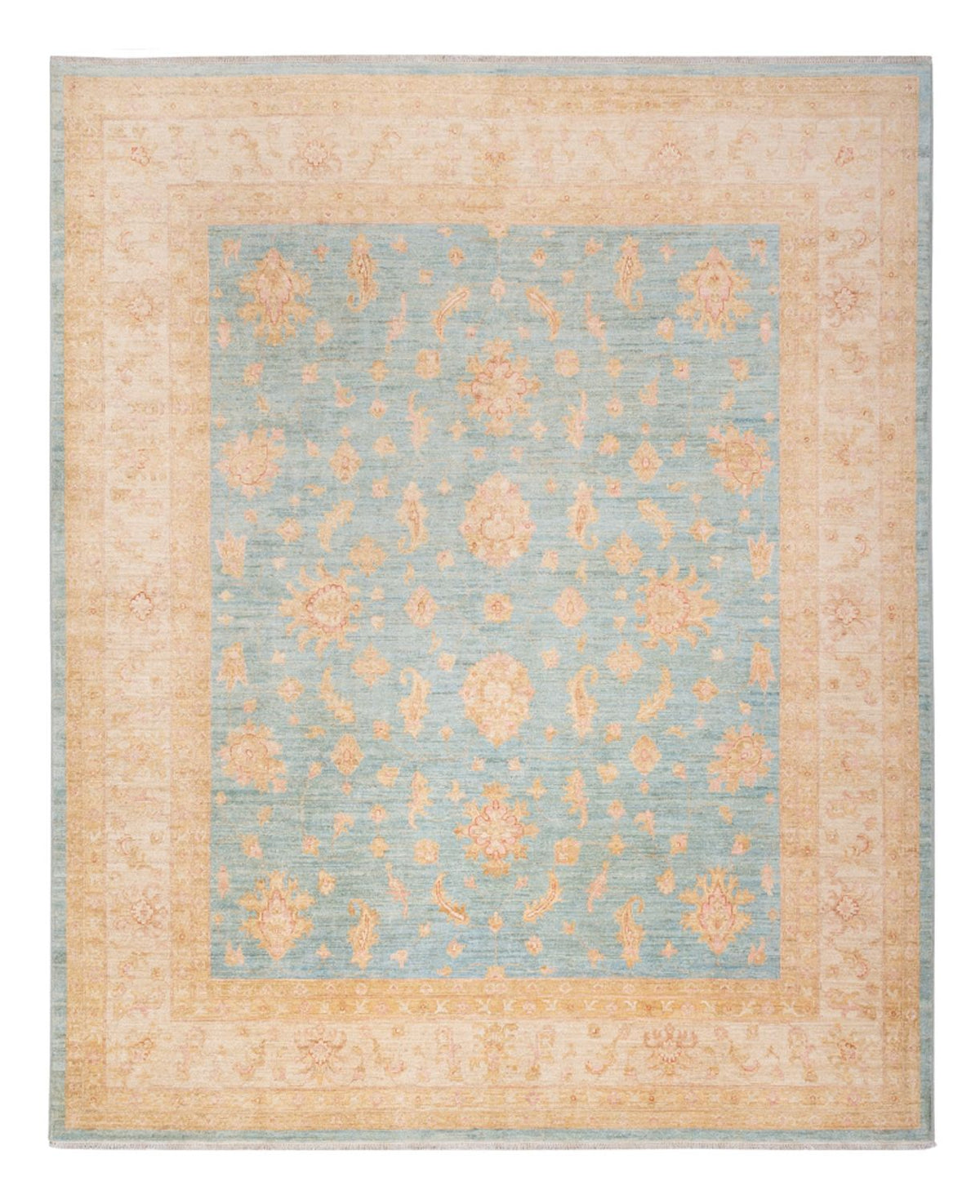 Tapis Ziegler - 298 x 254 cm - turquoise