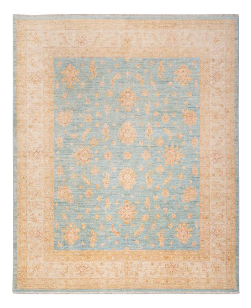 Tapis Ziegler - 298 x 254 cm - turquoise