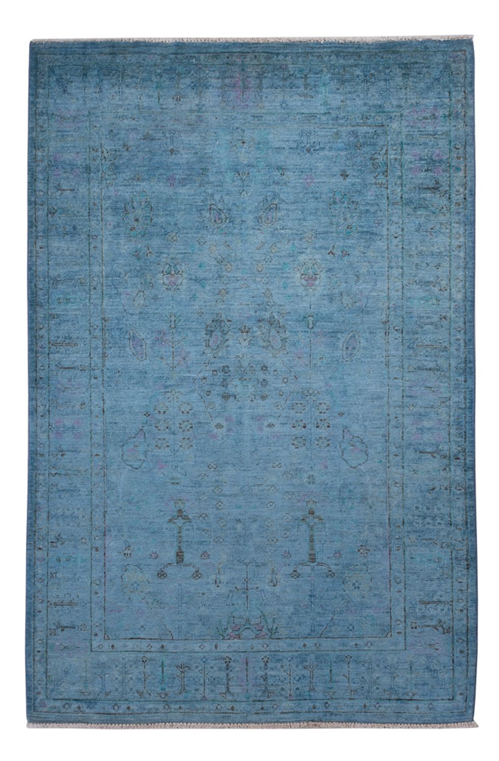 Tapis Ziegler - Shal - 189 x 124 cm - bleu clair
