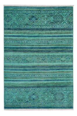 Tapis Ziegler - Moderne - Vintage/Overdyed - 177 x 118 cm - turquoise