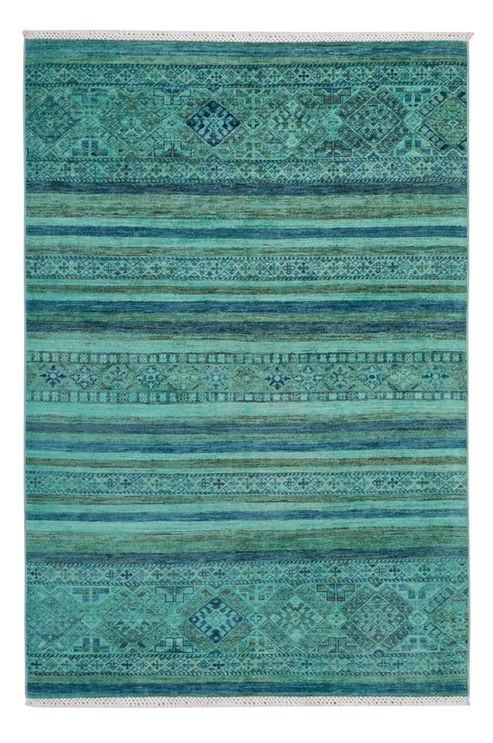 Tapis Ziegler - Moderne - Vintage/Overdyed - 177 x 118 cm - turquoise