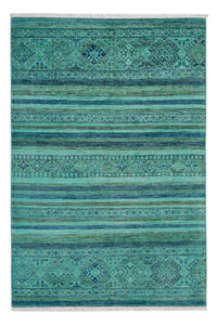 Tapis Ziegler - Moderne - Vintage/Overdyed - 177 x 118 cm - turquoise