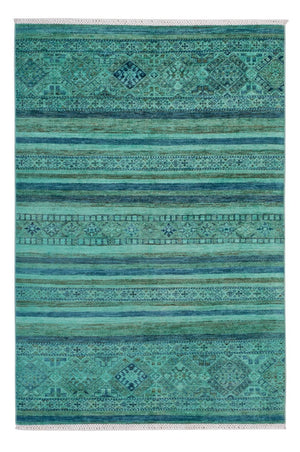 Ziegler Teppich - Modern - Vintage / Colored - 177 x 118 cm - türkis