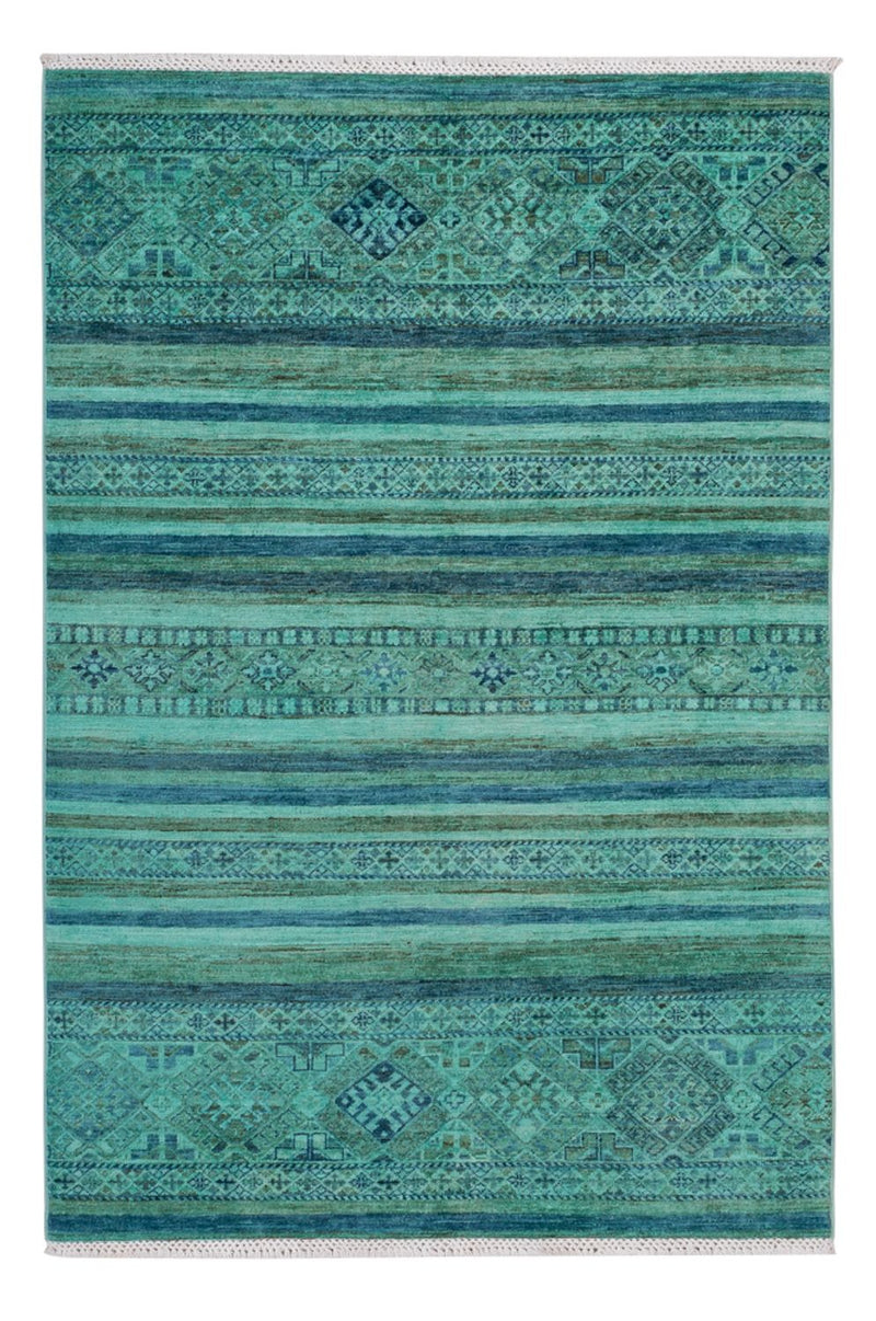 Tapis Ziegler - Moderne - Vintage/Overdyed - 177 x 118 cm - turquoise