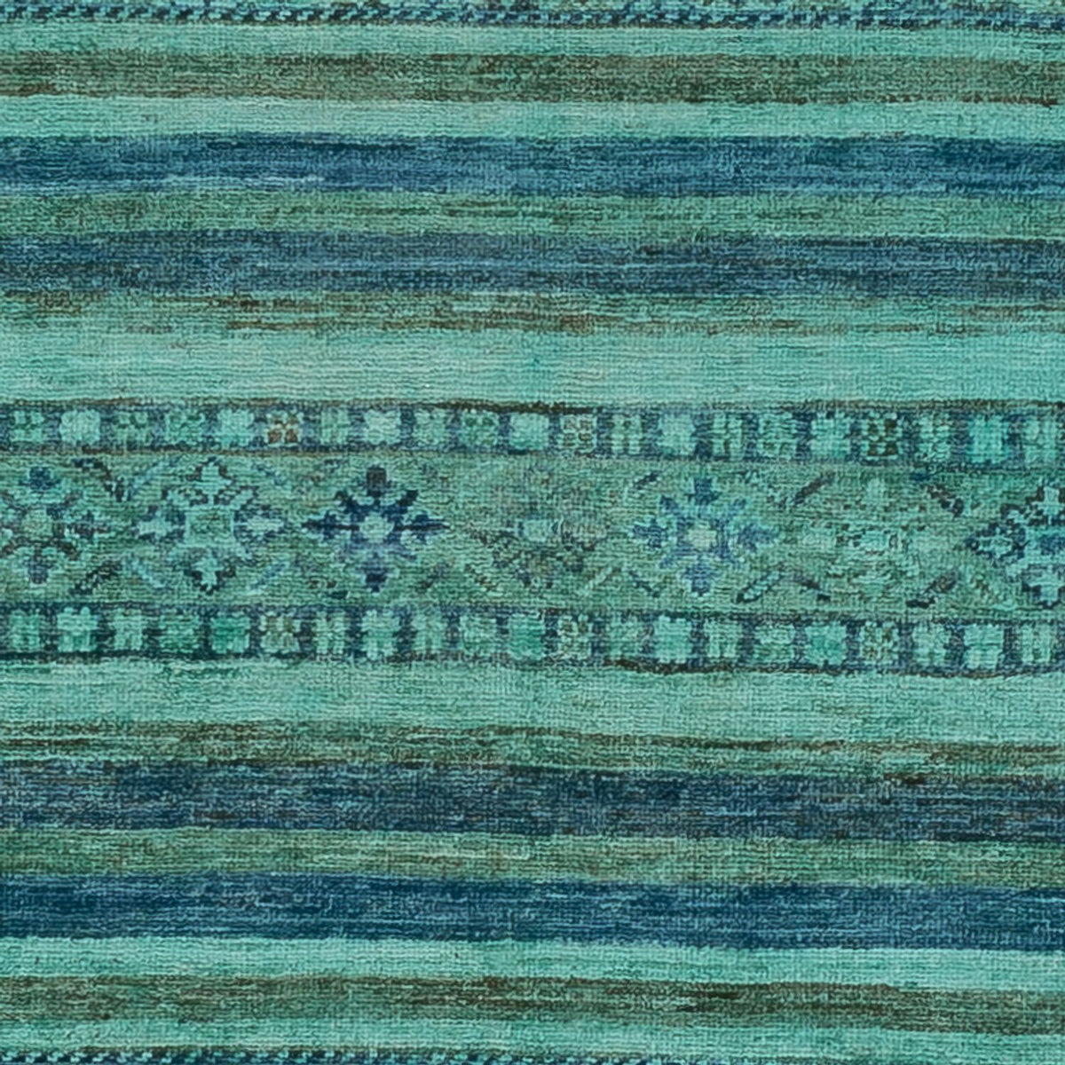 Tapis Ziegler - Moderne - Vintage/Overdyed - 177 x 118 cm - turquoise