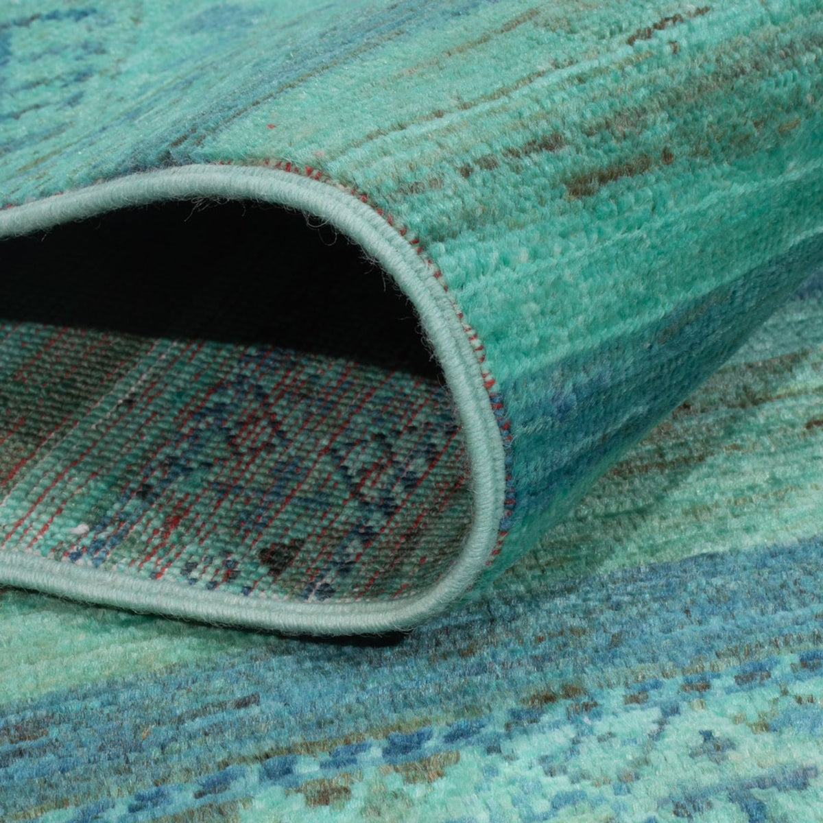 Tapis Ziegler - Moderne - Vintage/Overdyed - 177 x 118 cm - turquoise