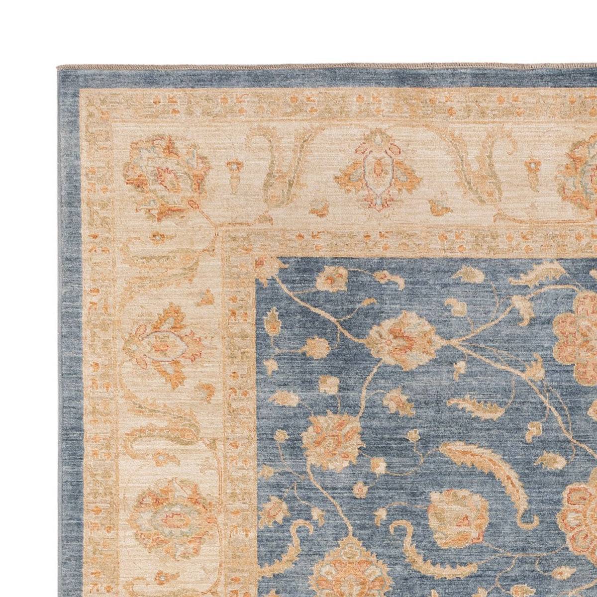 Tapis Ziegler - 296 x 257 cm - bleu