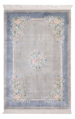 Tapis en soie - Soie chinoise - 185 x 123 cm - gris