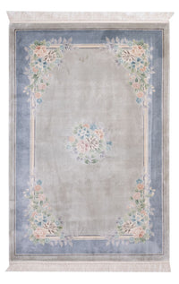 Tapis en soie - Soie chinoise - 185 x 123 cm - gris