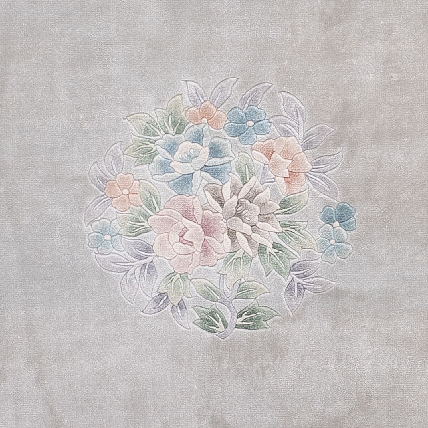 Seidenteppich - China Seide - 185 x 123 cm - grau