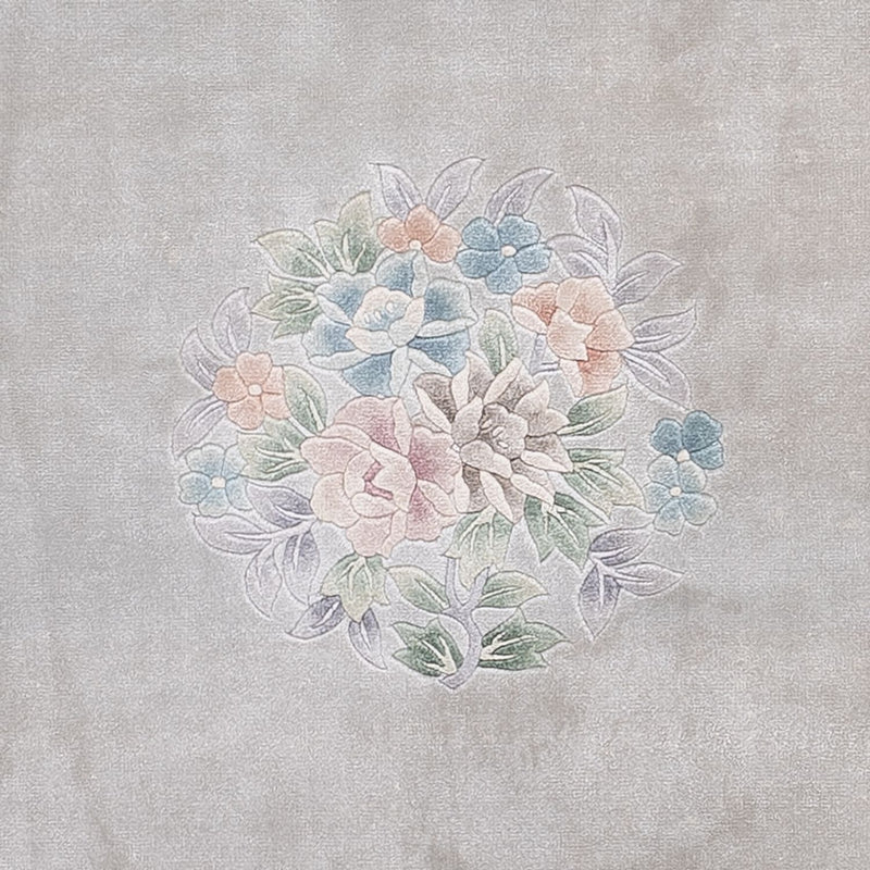 Seidenteppich - China Seide - 185 x 123 cm - grau