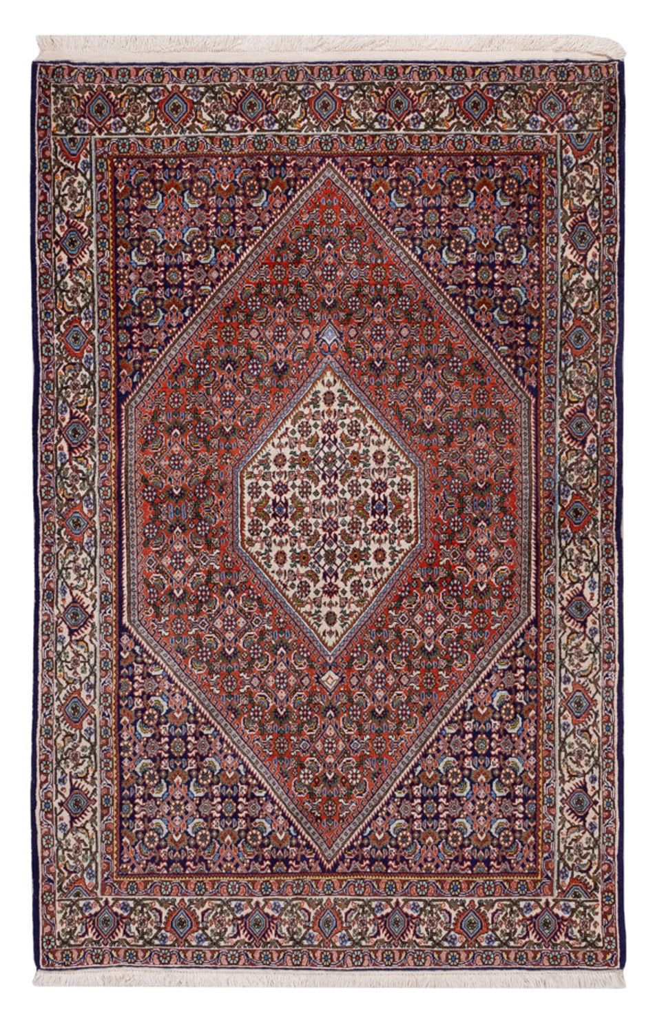 Tapis persan - Bidjar - 166 x 112 cm - rouge