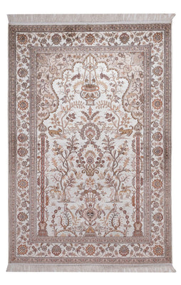 Tapis en soie - Soie chinoise - 183 x 122 cm - crème