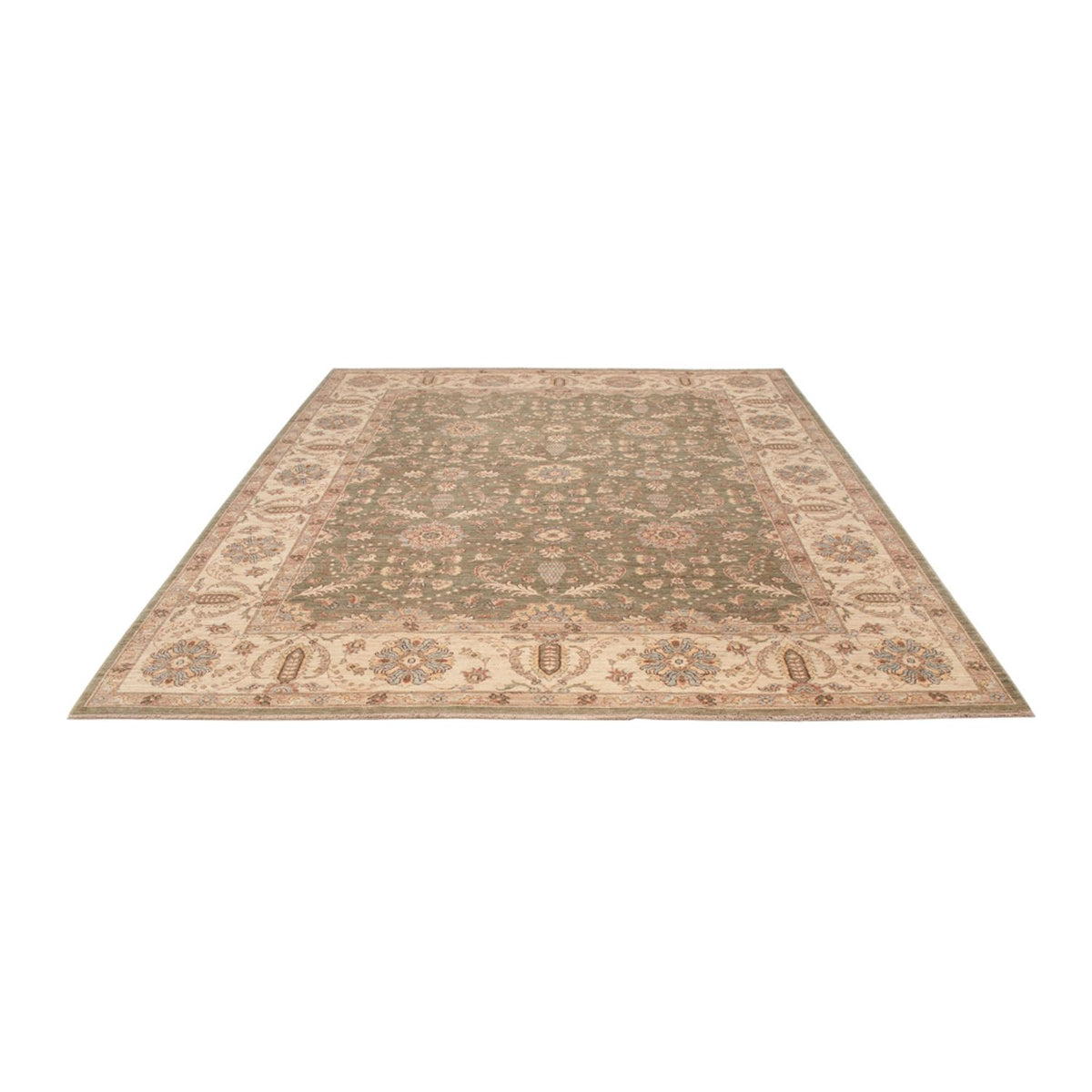 Tapis Ziegler - 309 x 248 cm - vert olive