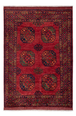 Tapis afghan - Kunduz - 222 x 154 cm - rouge