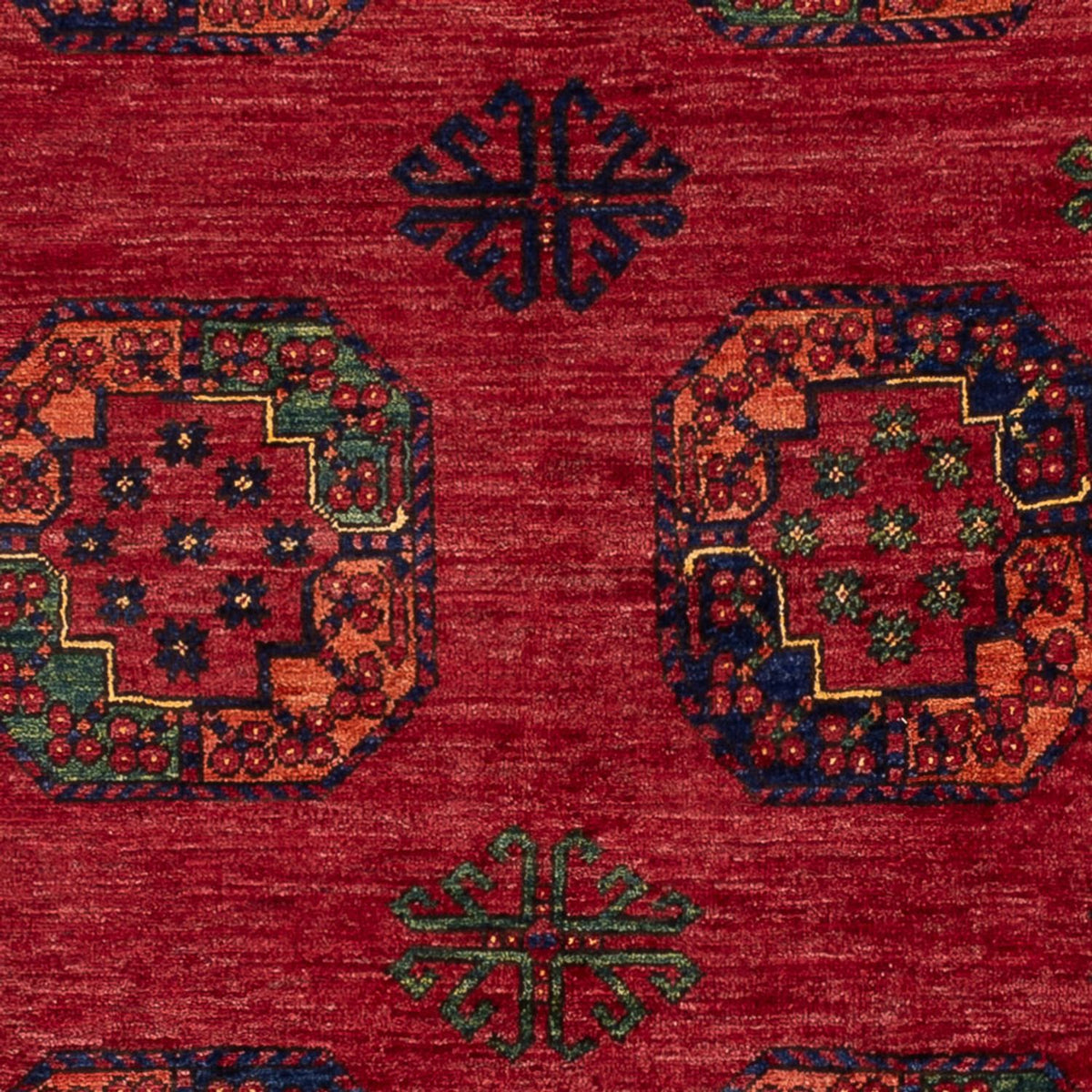 Tapis afghan - Kunduz - 222 x 154 cm - rouge