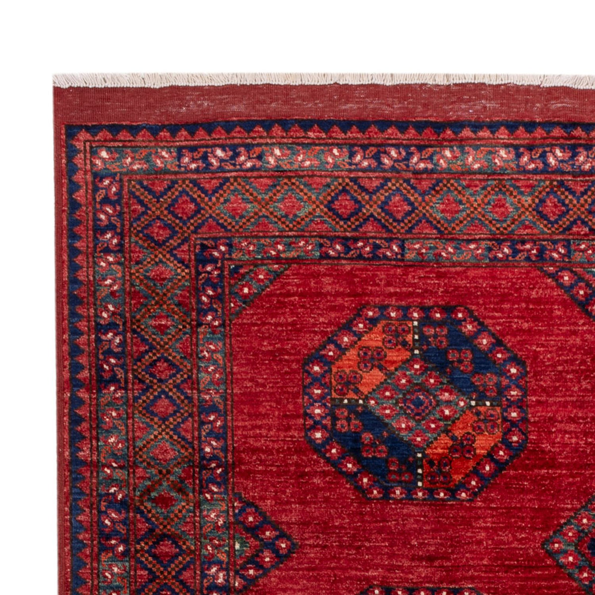 Tapis afghan - Kunduz - 240 x 174 cm - rouge