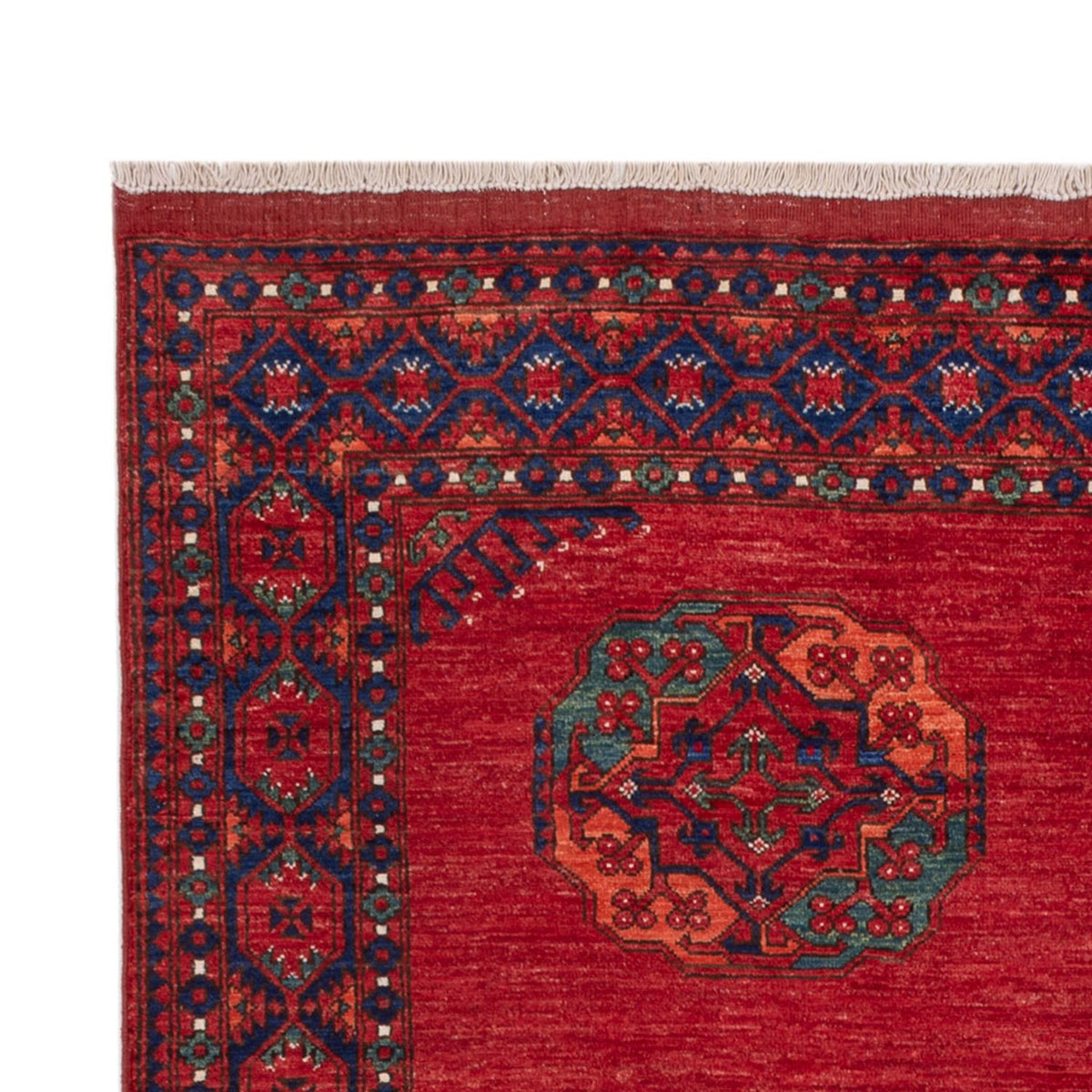 Tapis afghan - Kunduz - 238 x 176 cm - rouge