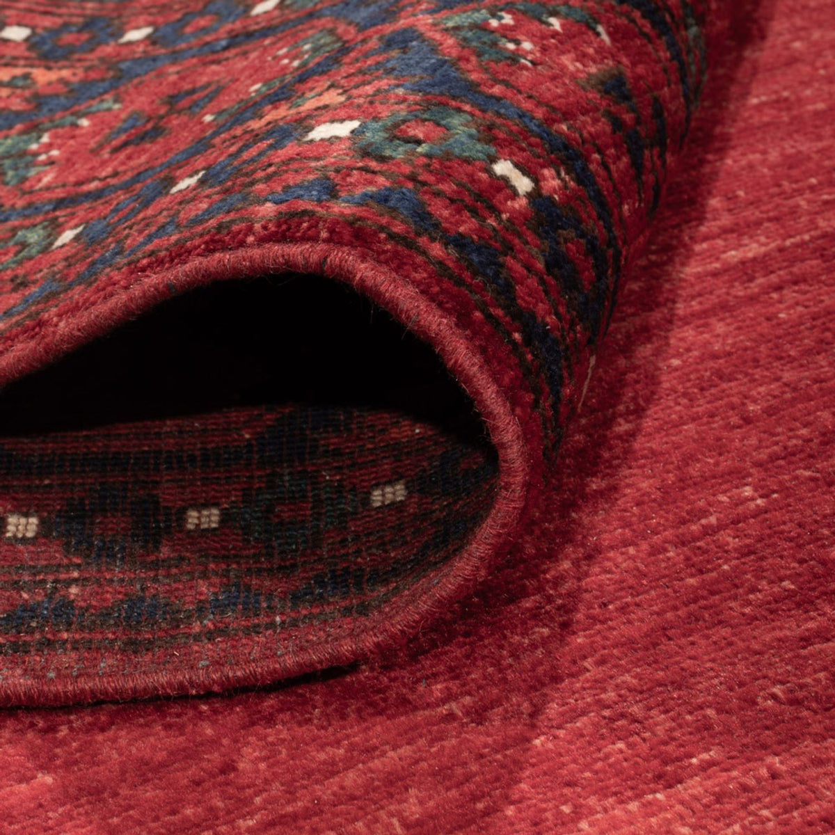 Tapis afghan - Kunduz - 238 x 176 cm - rouge