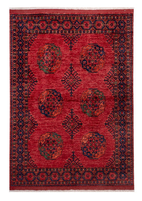 Tapis afghan - Kunduz - 234 x 172 cm - rouge