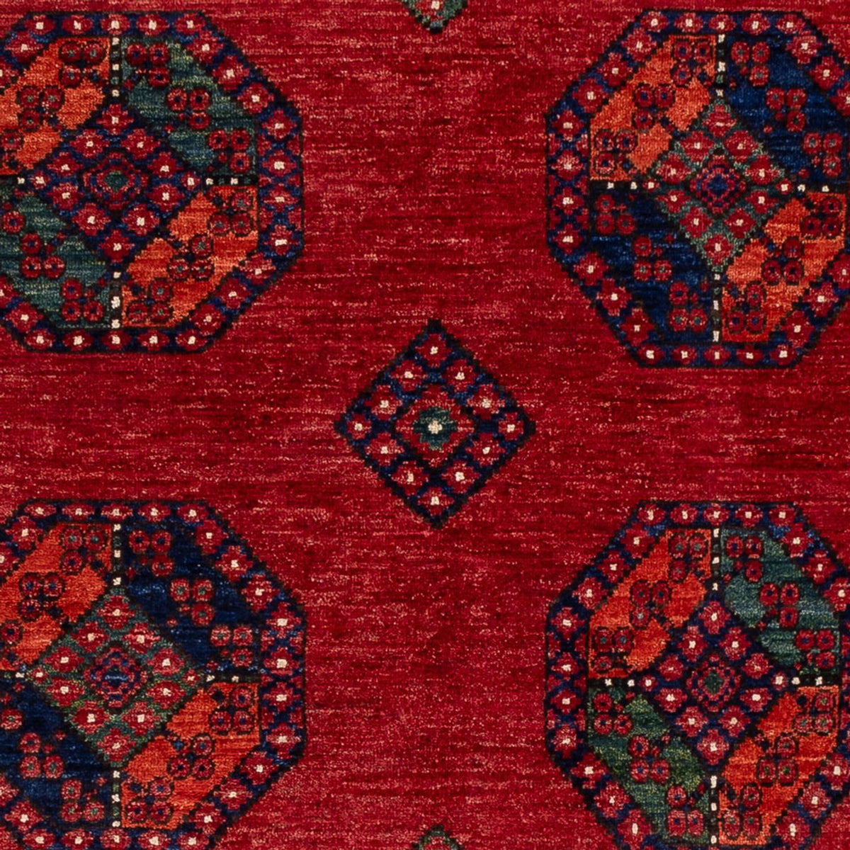 Tapis afghan - Kunduz - 256 x 176 cm - rouge