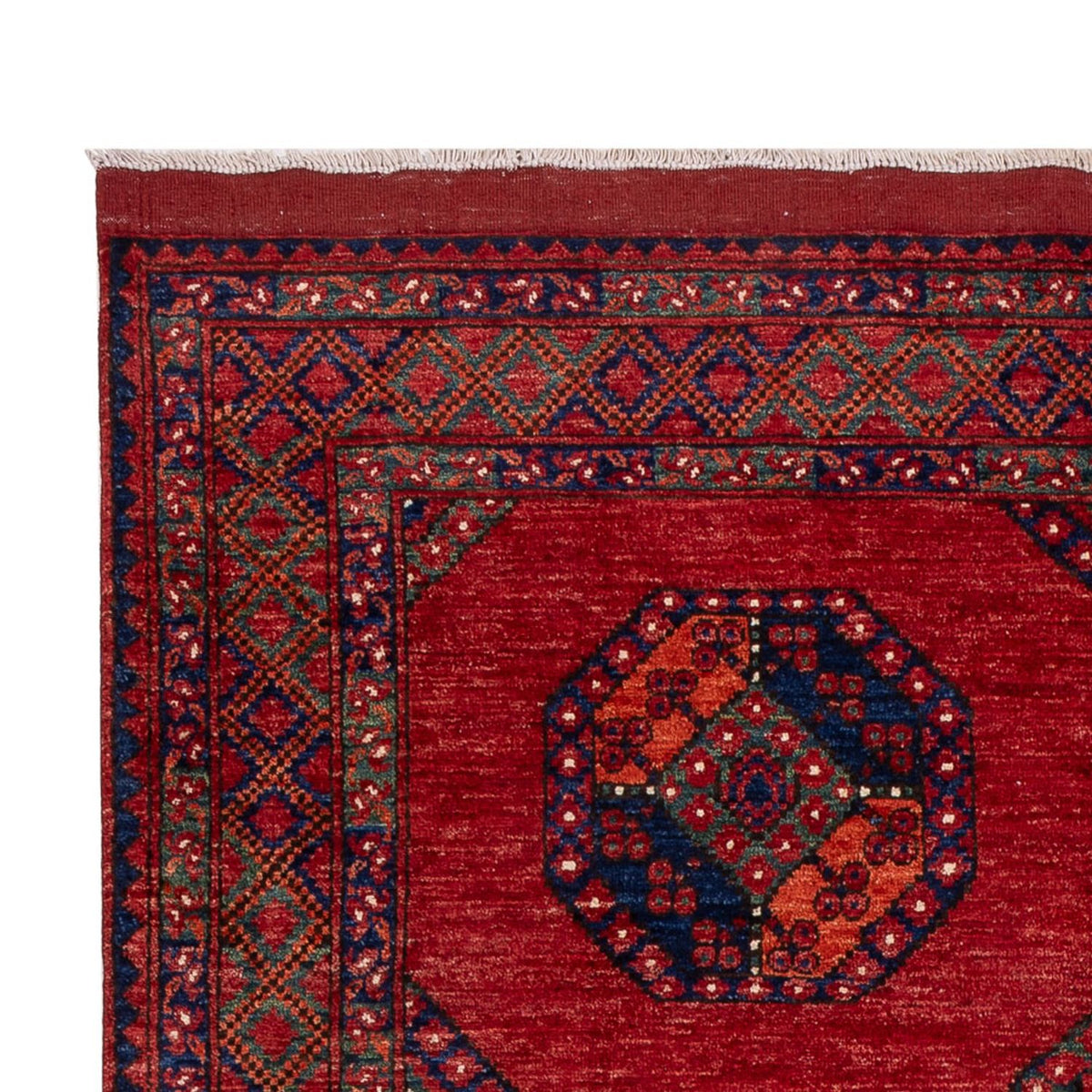 Tapis afghan - Kunduz - 256 x 176 cm - rouge