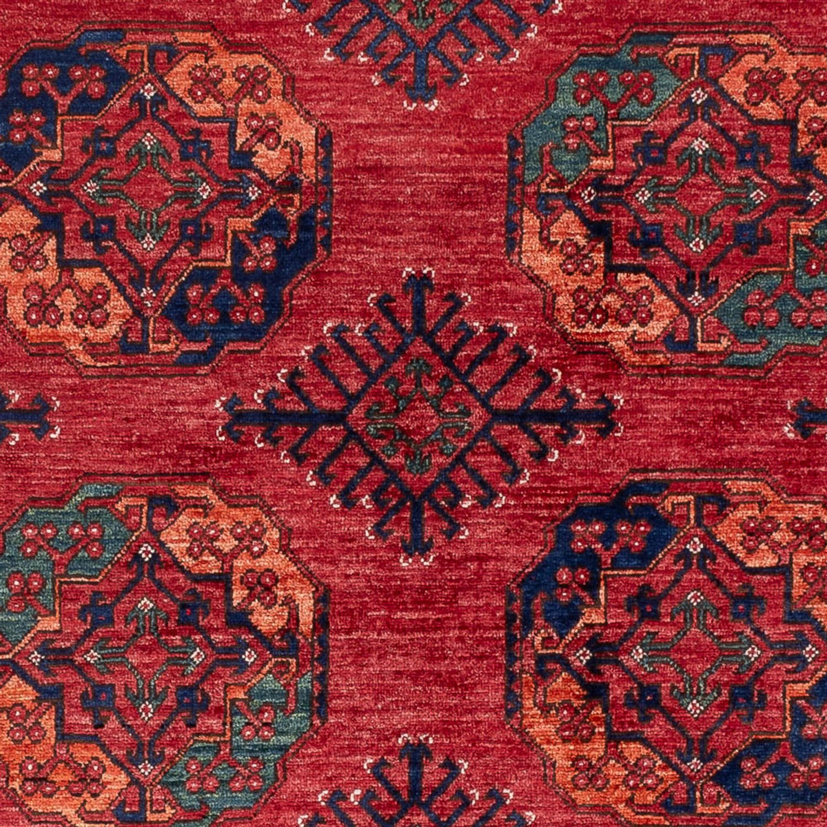 Tapis afghan - Kunduz - 250 x 174 cm - rouge