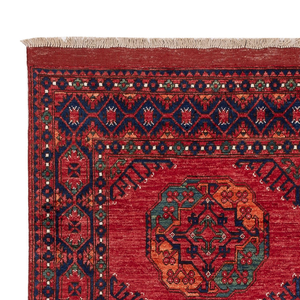 Tapis afghan - Kunduz - 250 x 174 cm - rouge