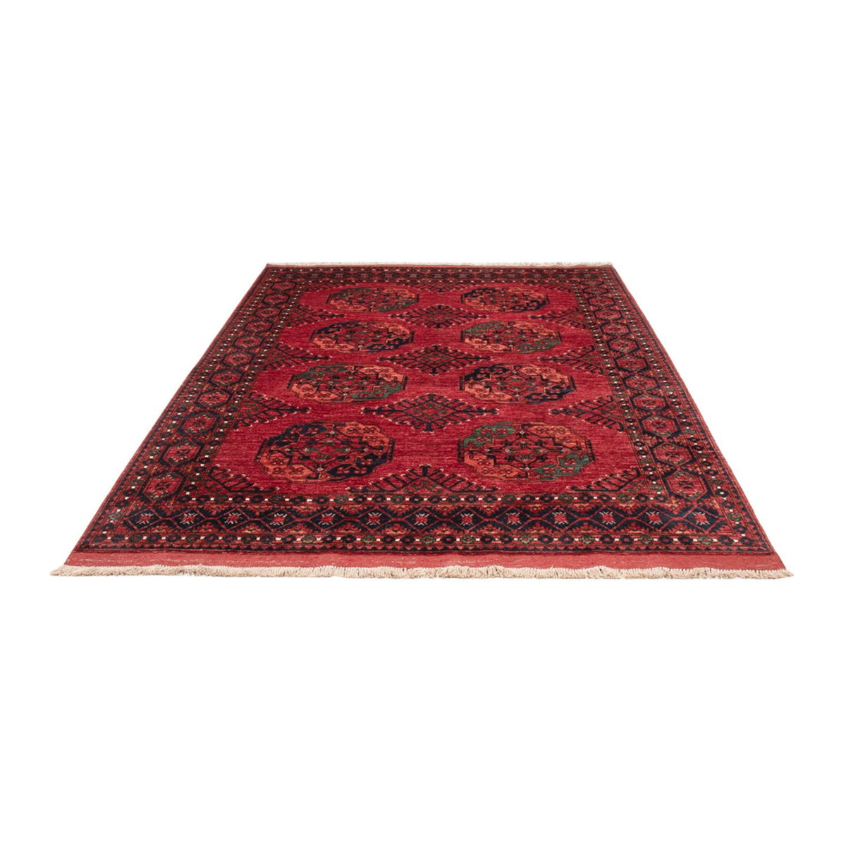 Tapis afghan - Kunduz - 250 x 174 cm - rouge