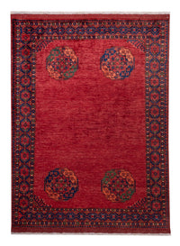 Tapis afghan - Kunduz - 239 x 177 cm - rouge