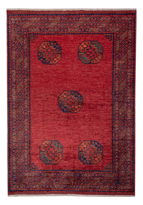 Tapis afghan - Kunduz - 238 x 172 cm - rouge