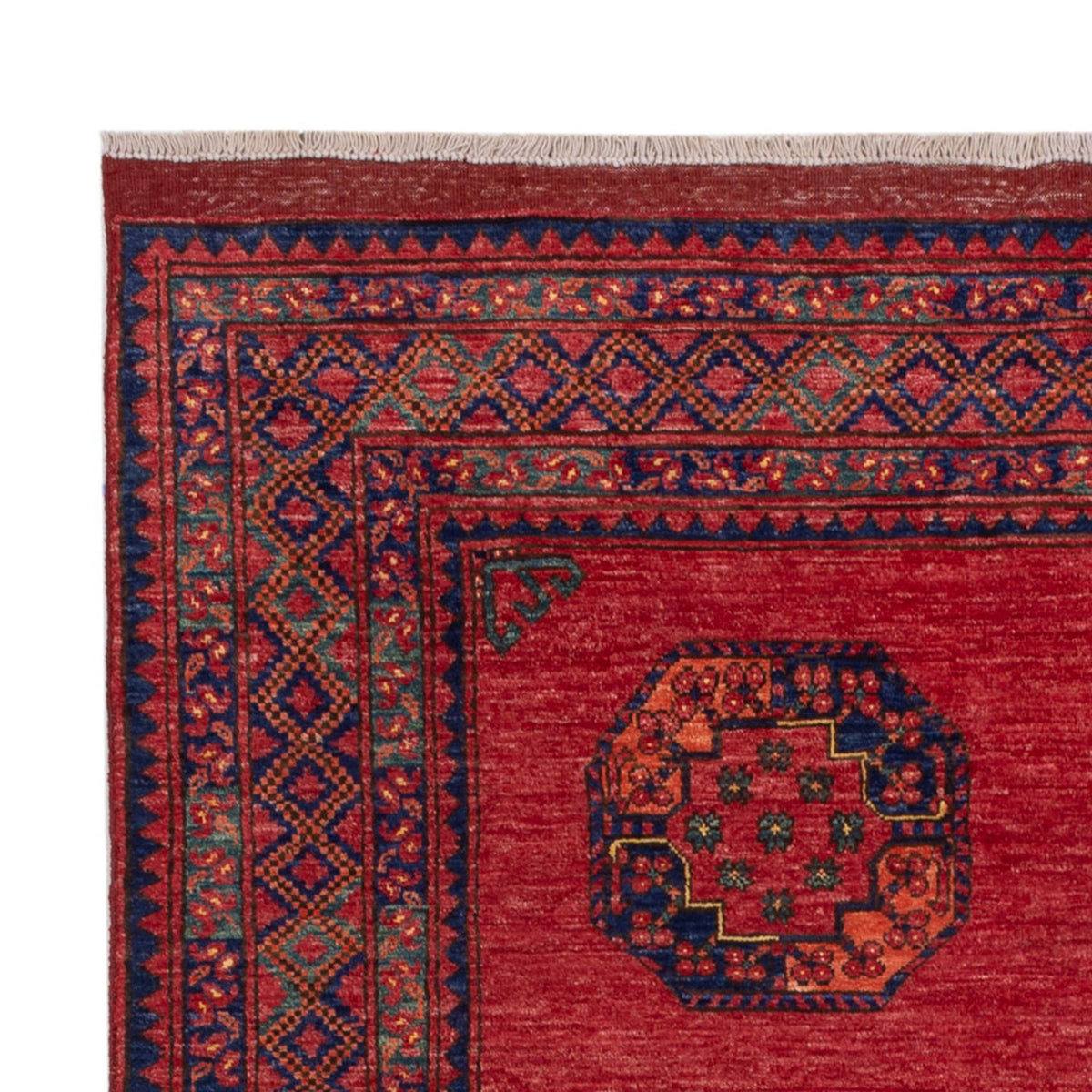 Tapis afghan - Kunduz - 238 x 172 cm - rouge
