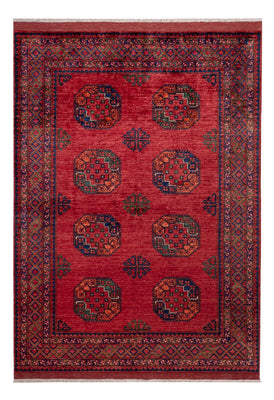 Tapis afghan - Kunduz - 243 x 177 cm - rouge